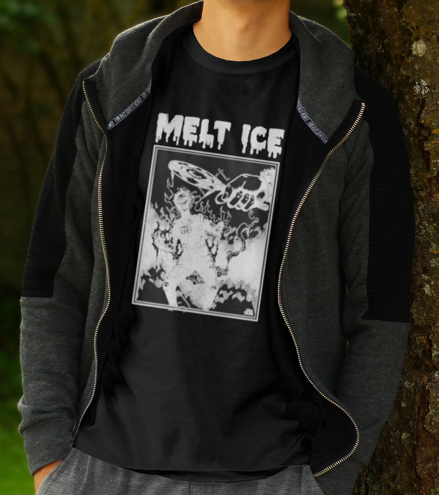 Melt Ice Punkwithacamera Fiery Record Flame T-Shirt