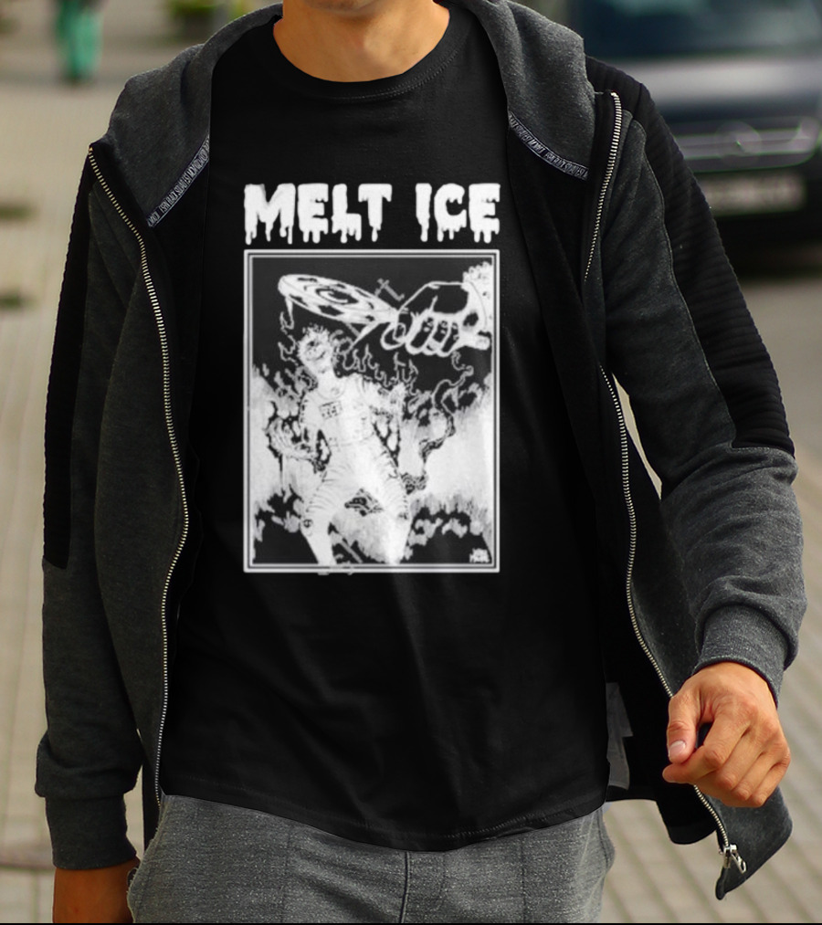 Melt Ice Punkwithacamera Fiery Record Flame T-Shirt