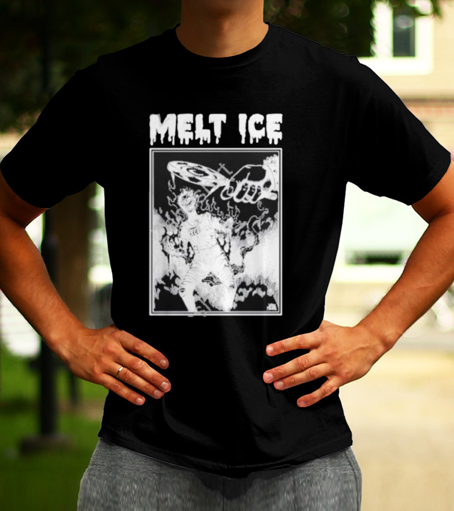 Melt Ice Punkwithacamera Fiery Record Flame T-Shirt