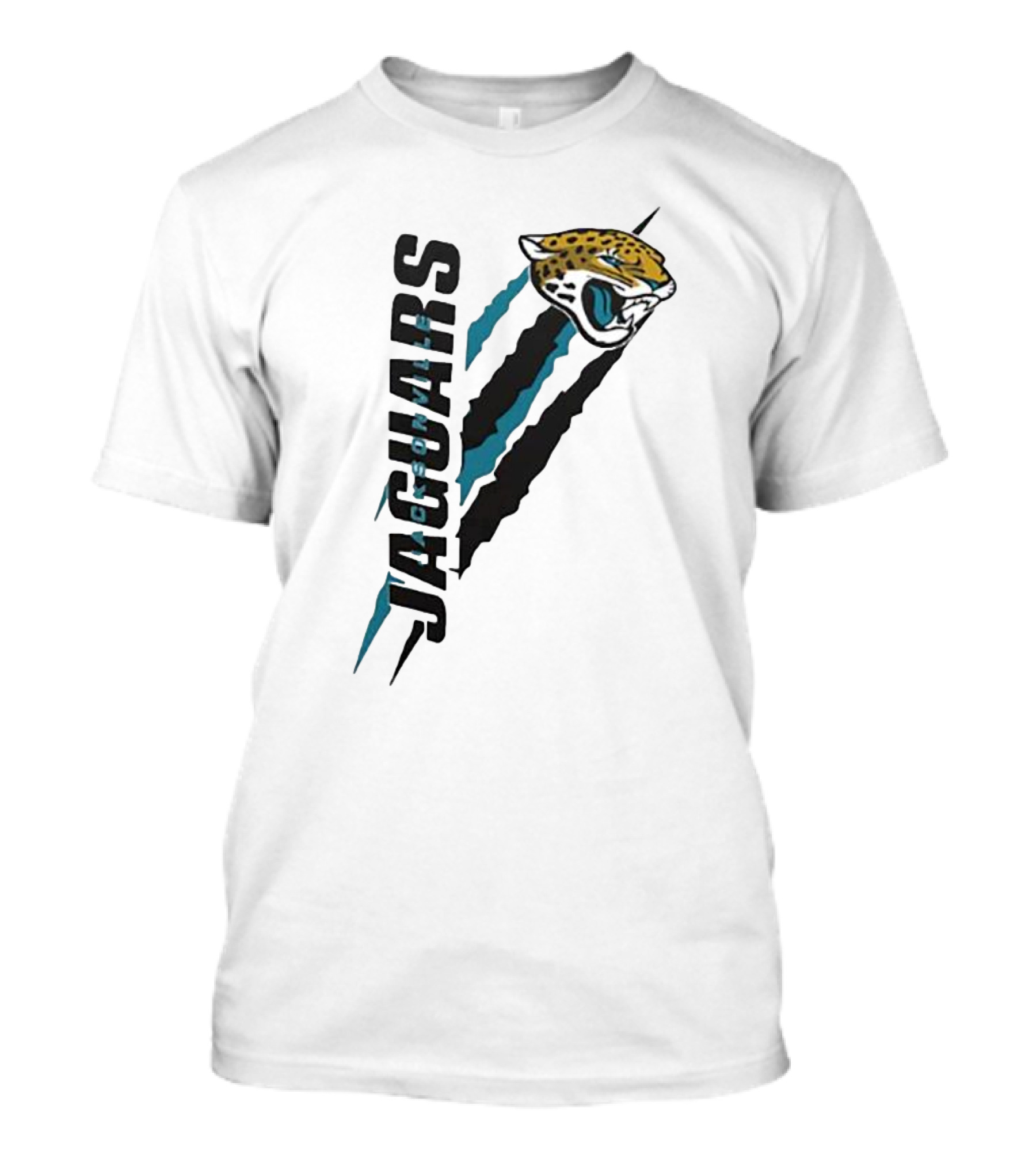 Jacksonville Jaguars Logo Scratch Claw Marks Starter Series T-Shirt