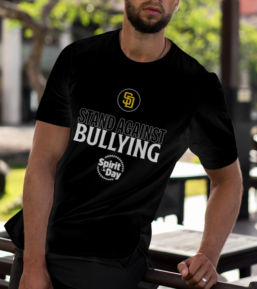 San Diego Padres Stand Against Bullying Spirit Day SD T-Shirt