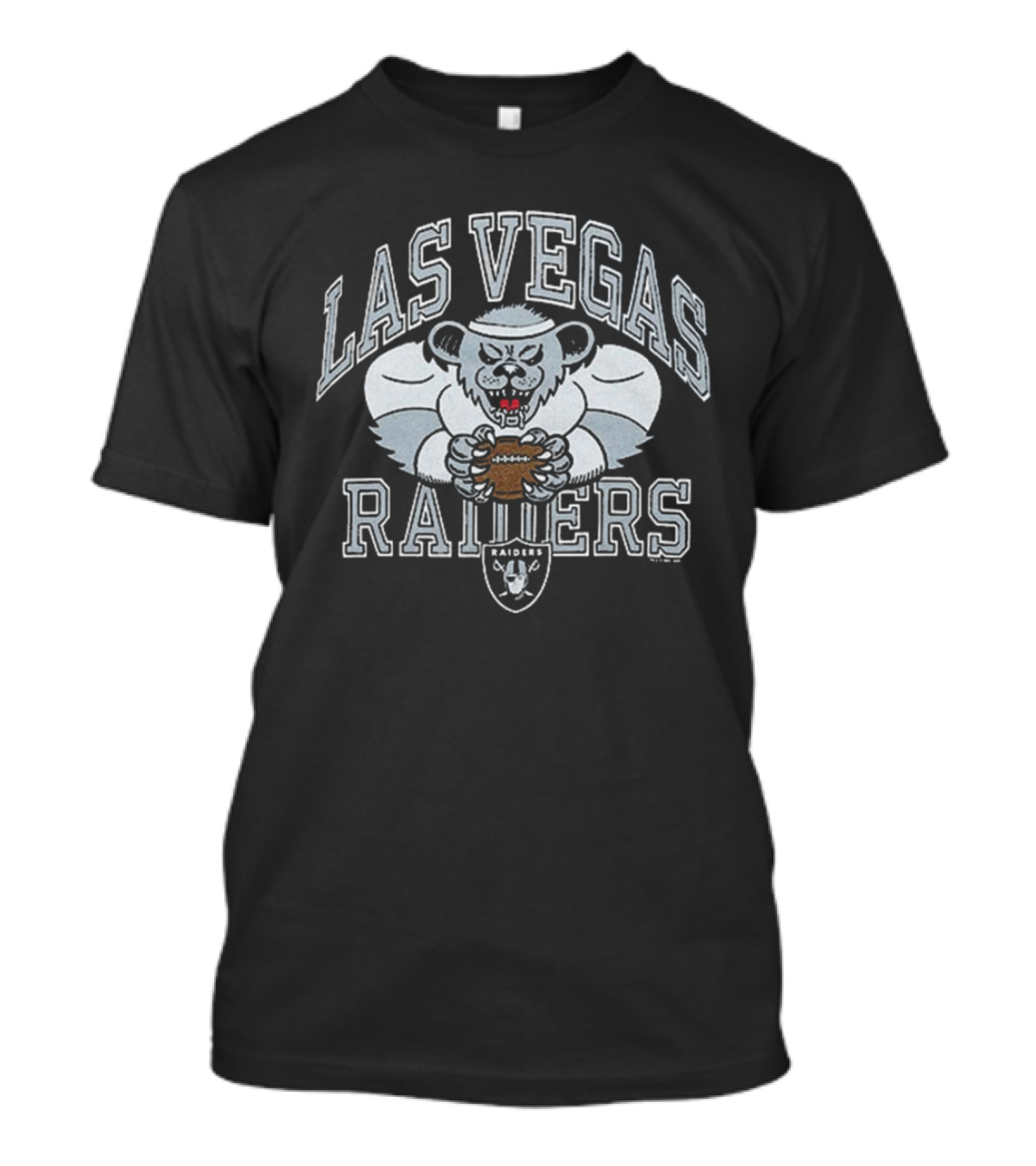Las Vegas Raiders Grateful Dead Bear NFL Collaboration T-Shirt