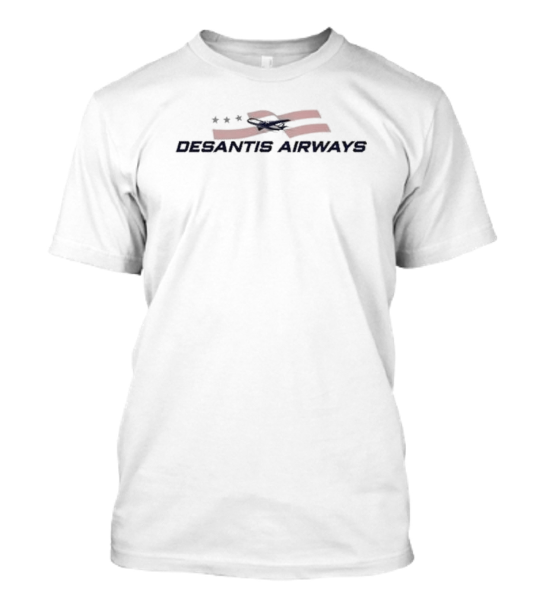 Laura Loomer DeSantis Airways American Flag Airplane Stars T-Shirt