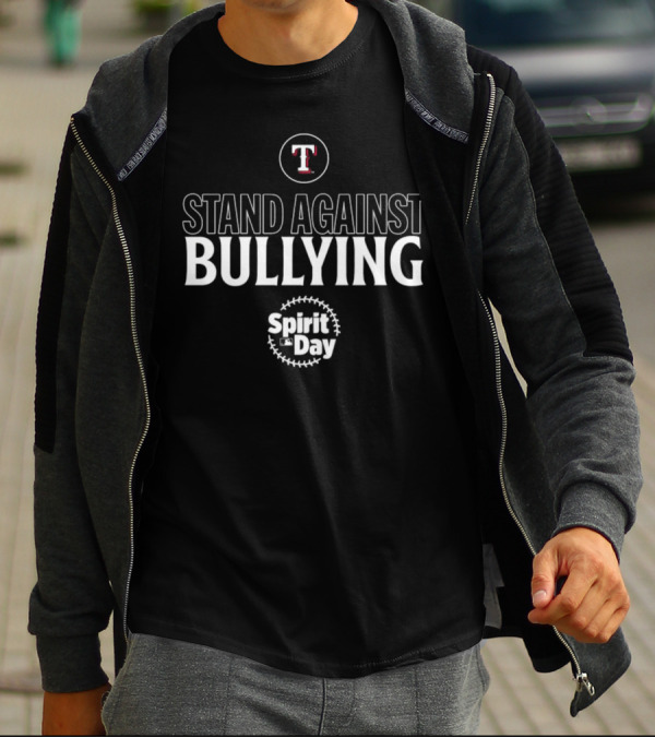 Texas Rangers Stand Against Bullying Spirit Day Major League Baseball T-Shirt