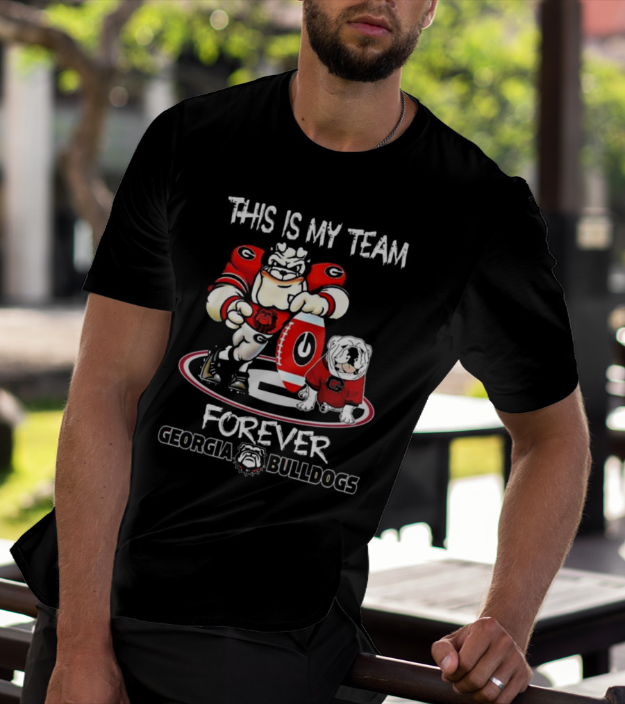 This Is My Team Georgia Bulldogs Mascot And Logo Forever T-Shirt