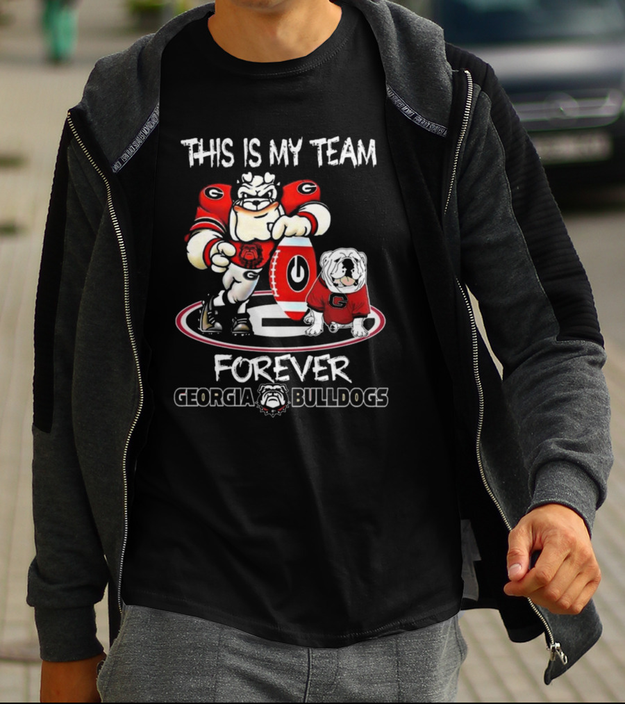 This Is My Team Georgia Bulldogs Mascot And Logo Forever T-Shirt