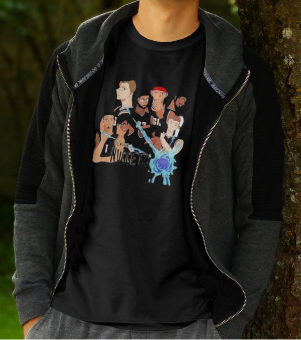 Denver Nuggets NBA Anime Team Crossover T-Shirt