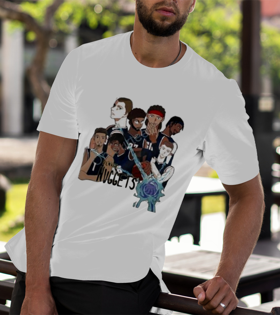Denver Nuggets Jjk Jujutsu Kaisen Anime Crossover Fan Merch T-Shirt