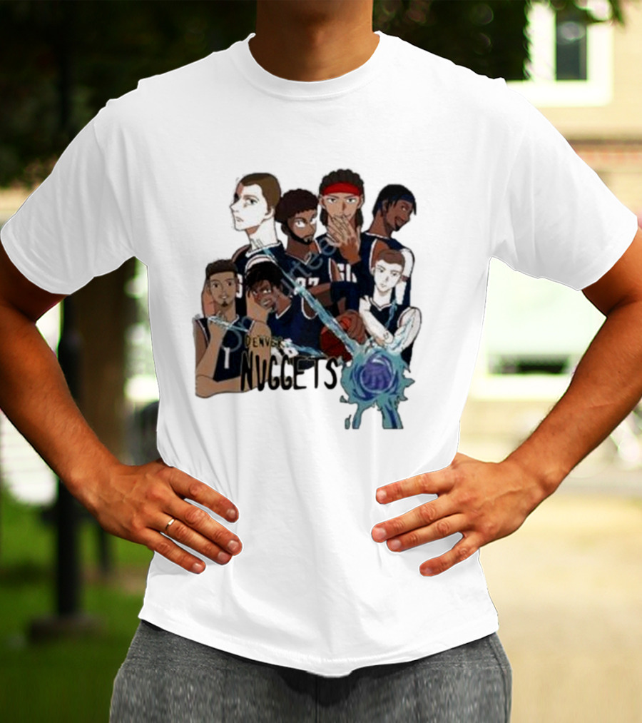Denver Nuggets Jjk Jujutsu Kaisen Anime Crossover Fan Merch T-Shirt