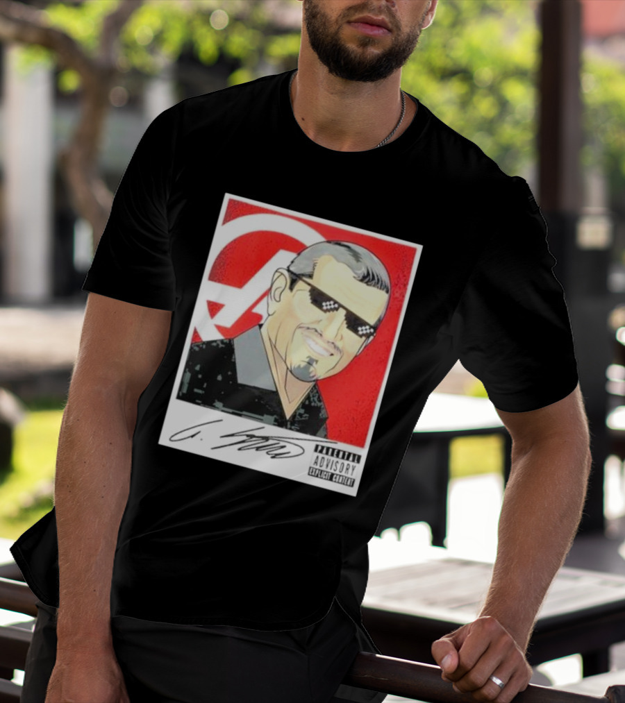 Haas F1 Team Guenther Steiner Parental Advisory Signature T-Shirt