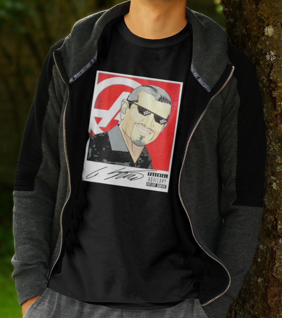 Haas F1 Team Guenther Steiner Parental Advisory Signature T-Shirt