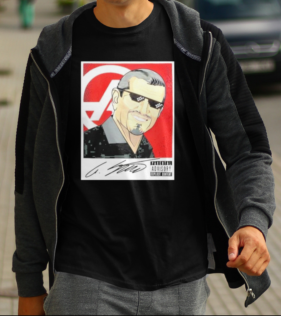 Haas F1 Team Guenther Steiner Parental Advisory Signature T-Shirt