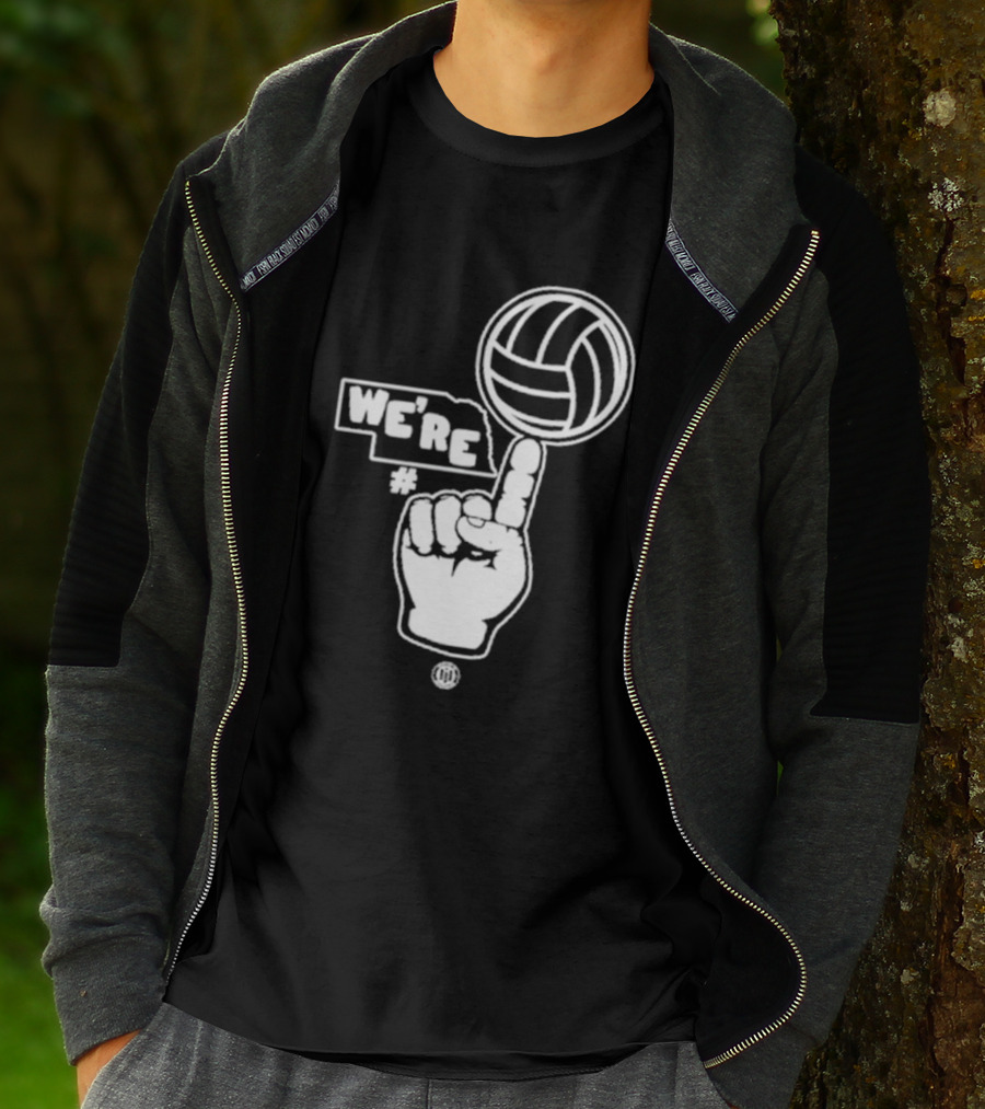 Triple B We’re Number One Volleyball Finger Gesture T-Shirt