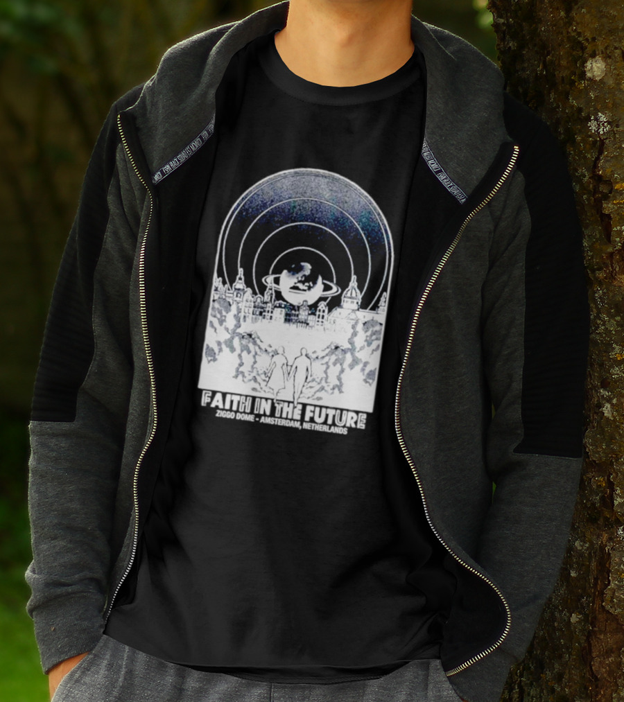 Faith In The Future Ziggo Dome Amsterdam Netherlands Planetary Skyline Tour T-Shirt