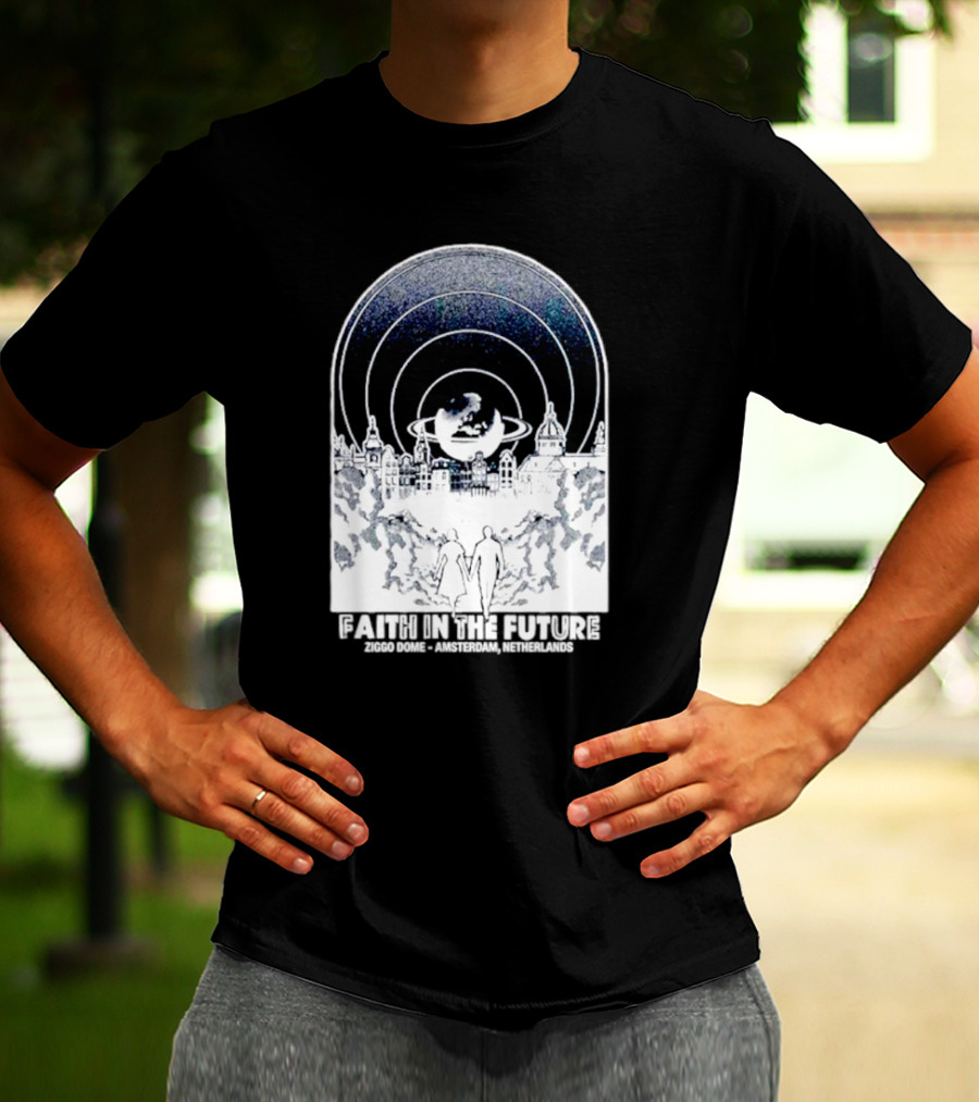 Faith In The Future Ziggo Dome Amsterdam Netherlands Planetary Skyline Tour T-Shirt