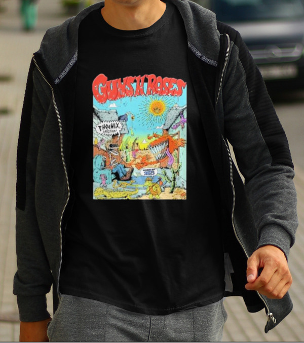 Guns N' Roses Phoenix Arizona Chase Field 10.11.2023 Cartoon T-Shirt