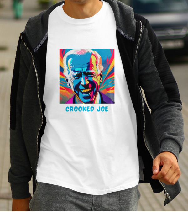 Crooked Joe Biden Colorful Pop T-Shirt