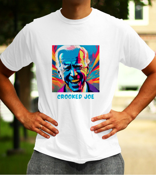 Crooked Joe Biden Colorful Pop T-Shirt