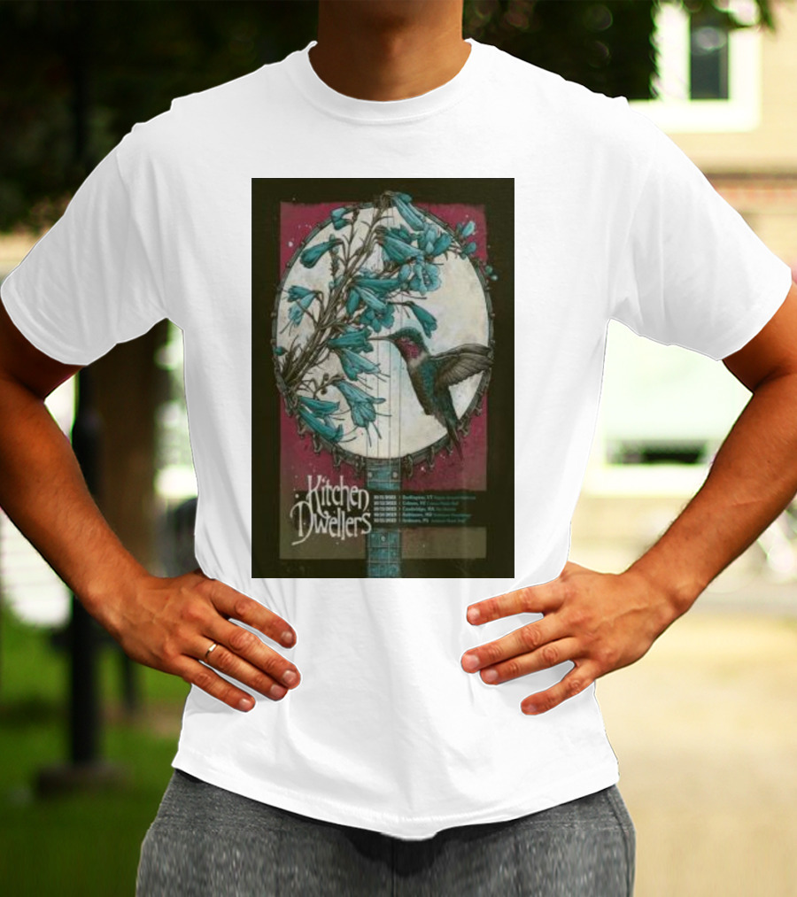 Kitchen Dwellers October 14 Burlington VT Nectar's Banjo Hummingbird T-Shirt
