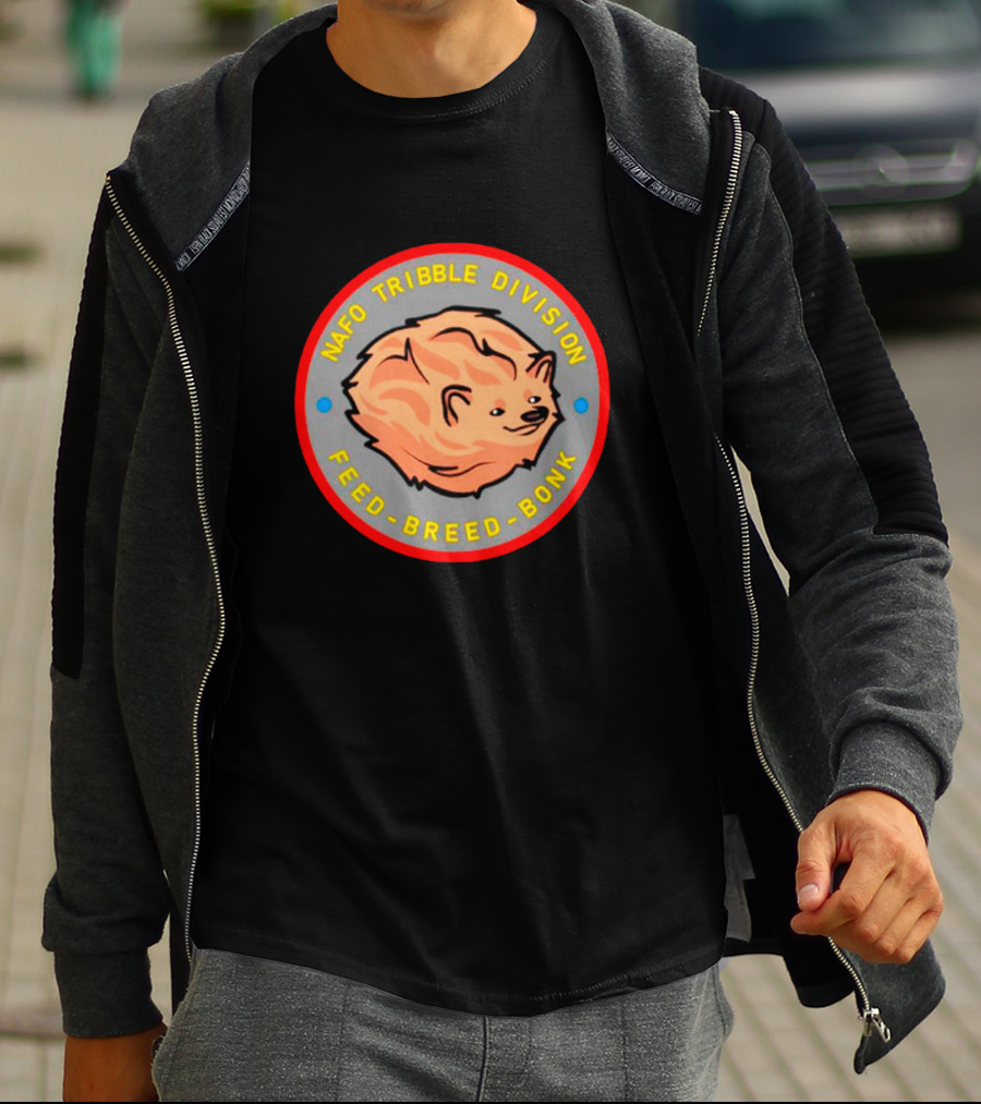 Nafo Tribble Division Feed Breed Bonk Circle Emblem T-Shirt