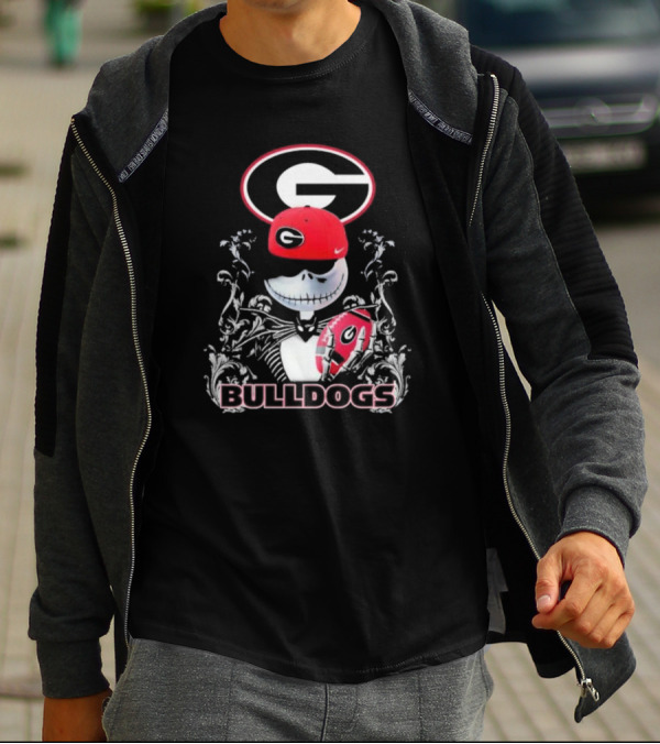 Jack Skellington Georgia Bulldogs Hat Bulldogs T-Shirt