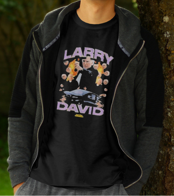 Larry David Curb Your Enthusiasm Fire And Car Iconic Moments T-Shirt