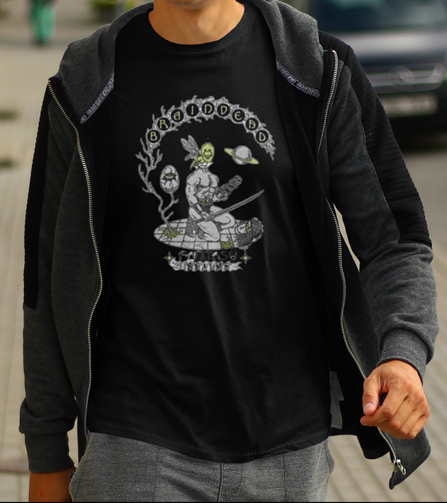 Braindead Fantasy Surreal Warrior Realm T-Shirt
