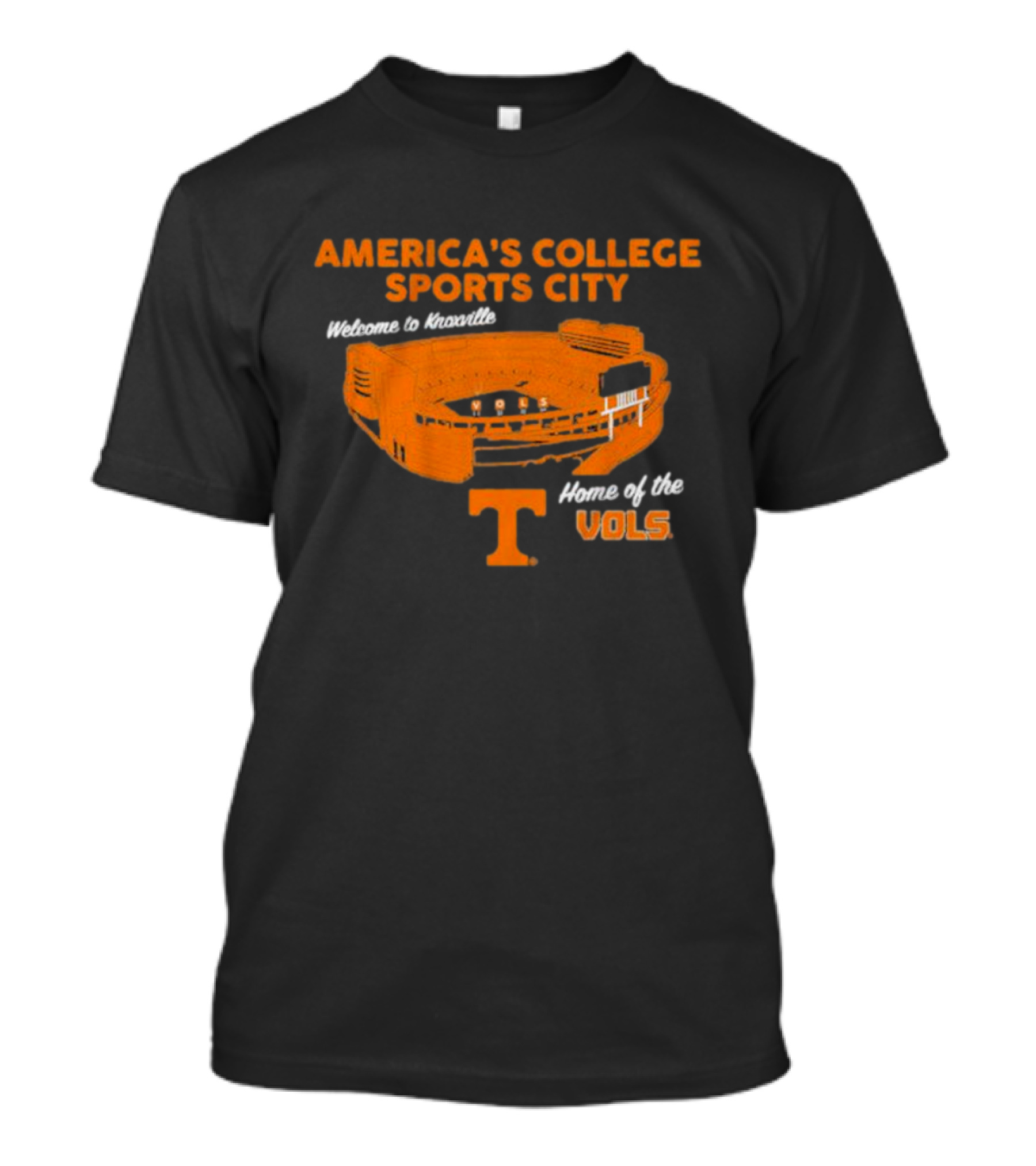 Welcome To Knoxville America's College Sports City Home Of The Vols T-Shirt