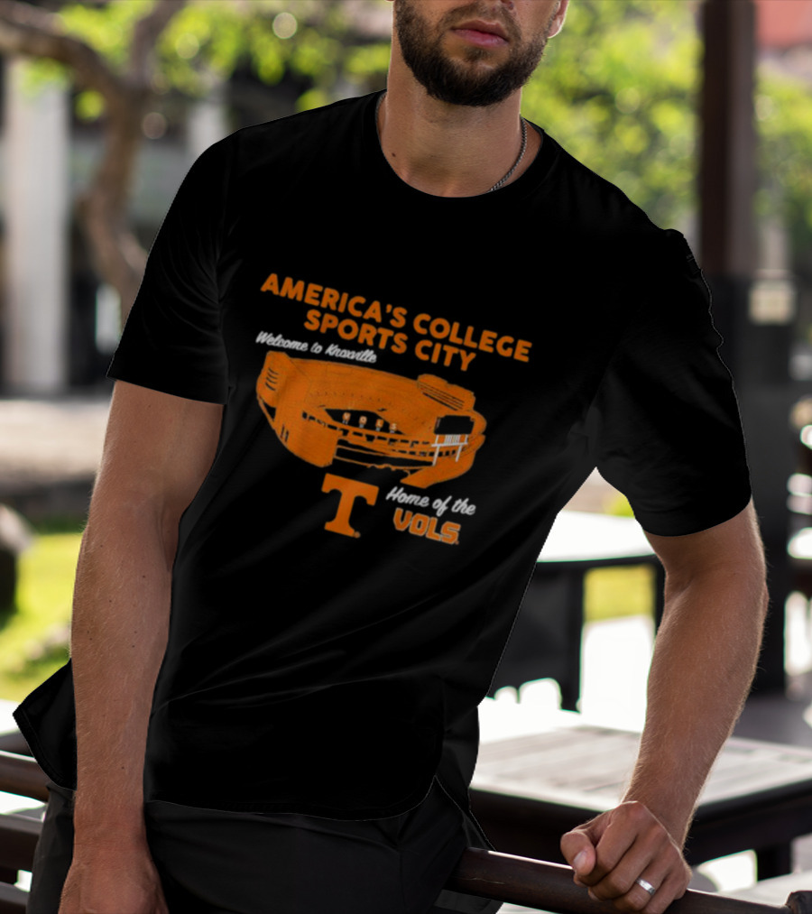 Welcome To Knoxville America's College Sports City Home Of The Vols T-Shirt