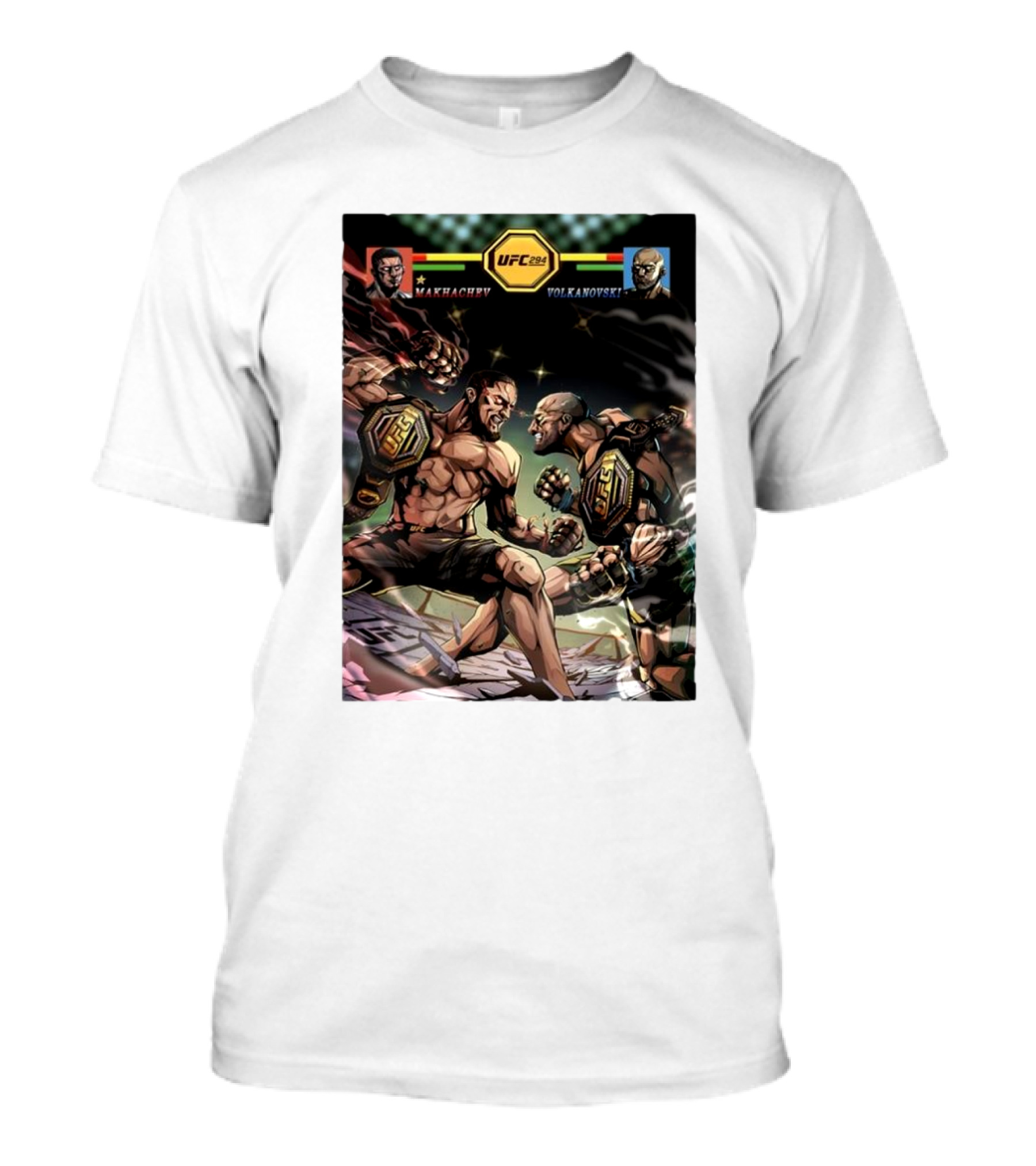 UFC 294 Lightweight Title Fight Makhachev Vs Volkanovski 2 T-Shirt