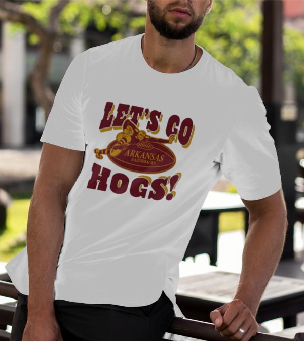 Let's Go Hogs Arkansas Razorbacks Stiff Arm T-Shirt