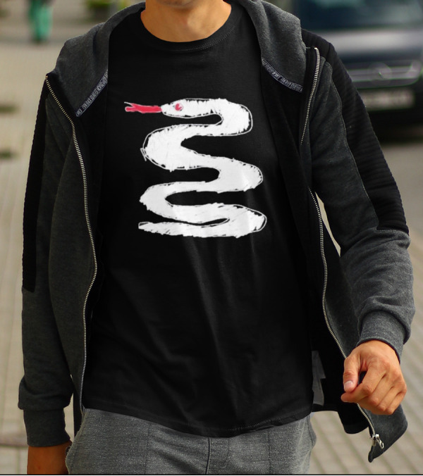 Allen Thomas For All The Snakes White Coil T-Shirt