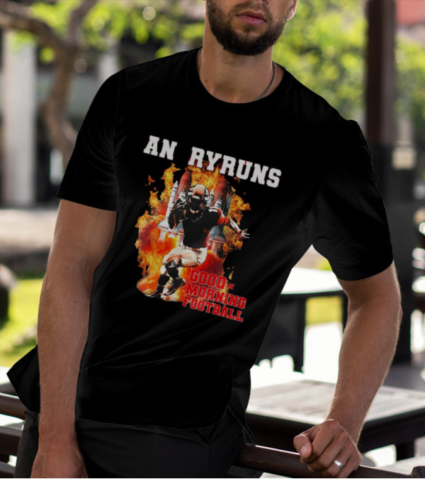 Angry Runs Good Morning Football Explosive Football Action T-Shirt