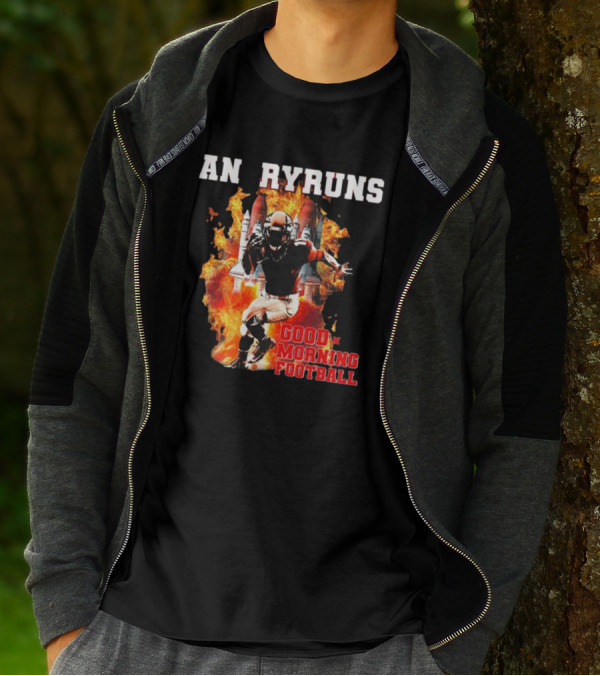 Angry Runs Good Morning Football Explosive Football Action T-Shirt