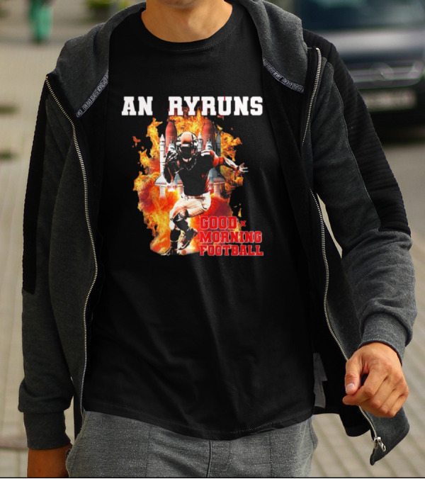 Angry Runs Good Morning Football Explosive Football Action T-Shirt