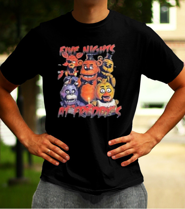 Five Nights At Freddy's FNAF Meme Movie Game Characters Mens Womens T-Shirt