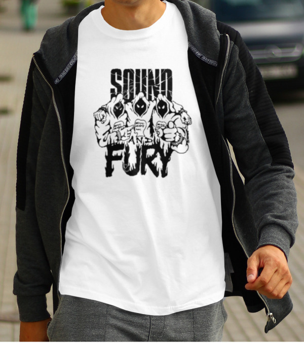 Brain Dead X Spoiler Sound And Fury Three Hooded Figures T-Shirt