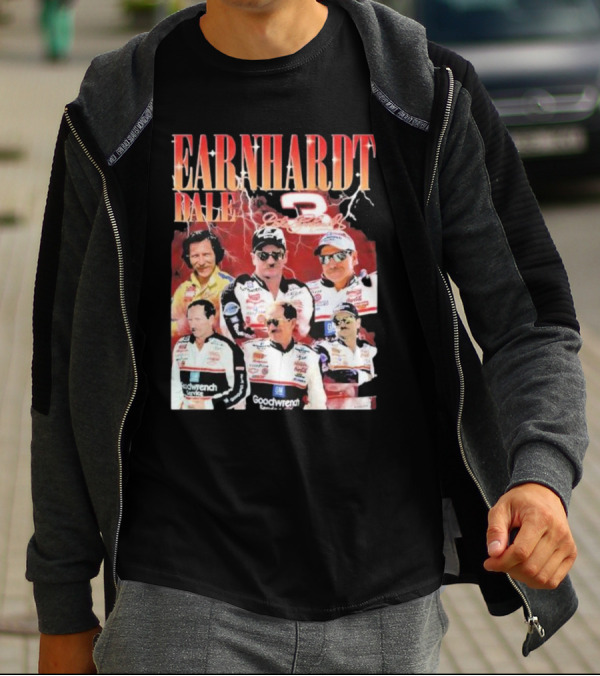 Earnhardt Dale 3 Goodwrench Racing Legend Bootleg Rap T-Shirt
