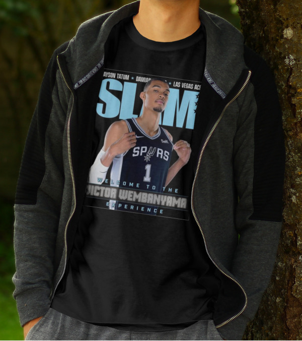 SLAM 247 Cover Featuring Jayson Tatum And Victor Wembanyama Spurs Experience T-Shirt