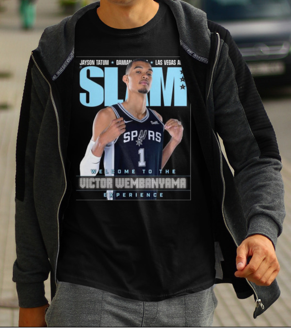SLAM 247 Cover Featuring Jayson Tatum And Victor Wembanyama Spurs Experience T-Shirt