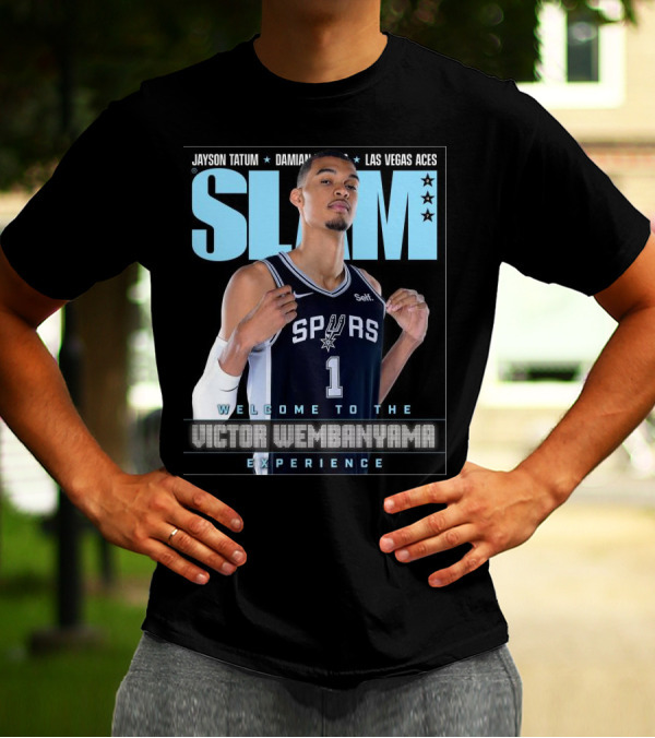 SLAM 247 Cover Featuring Jayson Tatum And Victor Wembanyama Spurs Experience T-Shirt