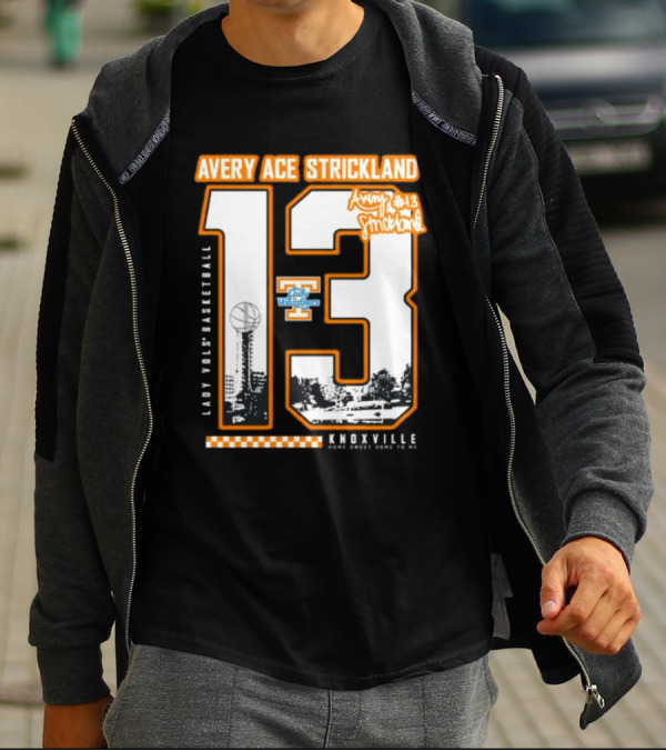 Avery Ace Strickland Lady Vols Basketball Knoxville Home Sweet Home 13 T-Shirt