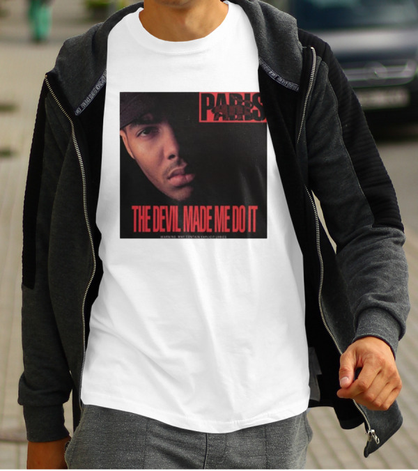 Paris The Devil Made Me Do It Warning Explicit Lyrics T-Shirt