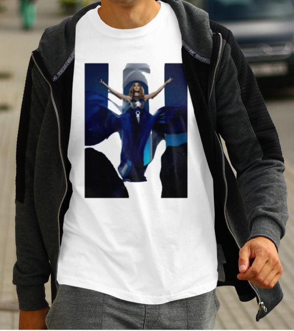 Kylie Minogue Aphrodite Blue Gown Iconic Pose T-Shirt