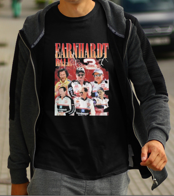 Dale Earnhardt Number 3 Goodwrench Racing Bootleg Rap T-Shirt