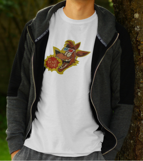 Five Nights At Freddy’s Foxy In 3D Glasses It's Movie Time T-Shirt