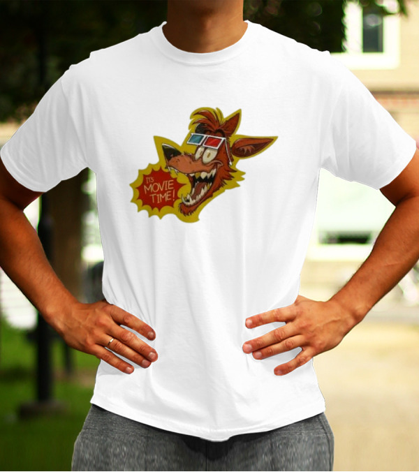 Five Nights At Freddy’s Foxy In 3D Glasses It's Movie Time T-Shirt