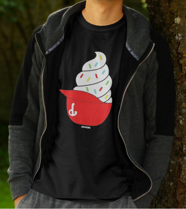 Phillies Ice Cream Helmet Swirl With Sprinkles T-Shirt