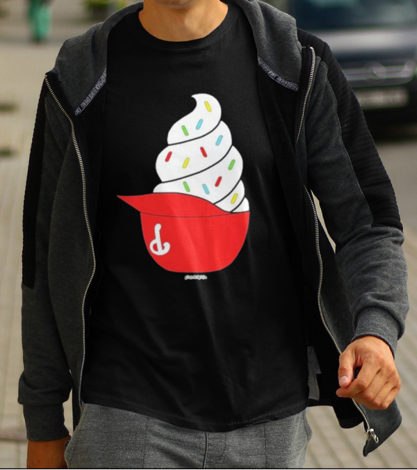 Phillies Ice Cream Helmet Swirl With Sprinkles T-Shirt