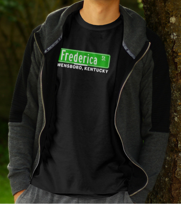Frederica St Owensboro Kentucky Street Sign T-Shirt